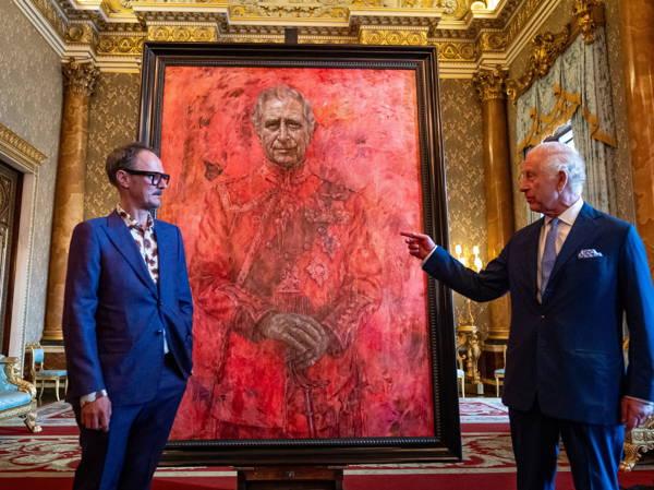 King Charles' first official portrait targeted by animal rights activists