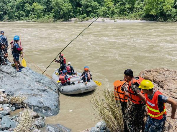 Nepal authorities say 65 people were on board the buses missing in a river since Friday