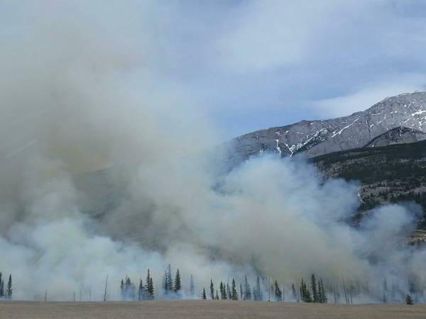 Jasper infrastructure, including rail, phone and power, affected by wildfire