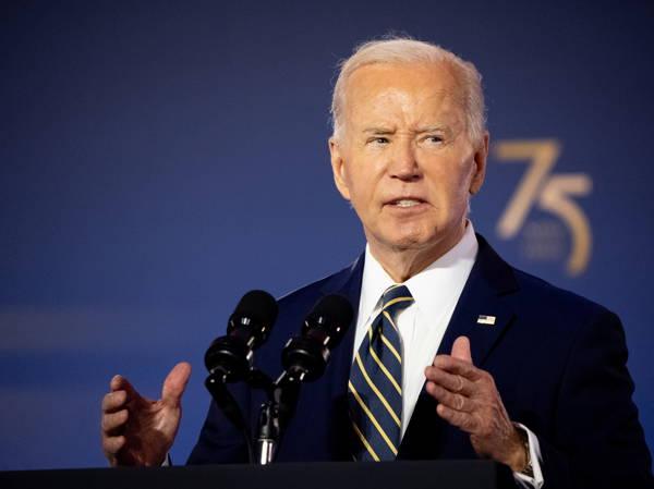 Biden forcefully declares he's staying in reelection race in major news conference