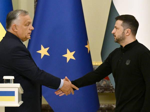Hungary’s Orban, longtime critic of Ukraine aid, arrives in Kyiv for talks with Zelensky