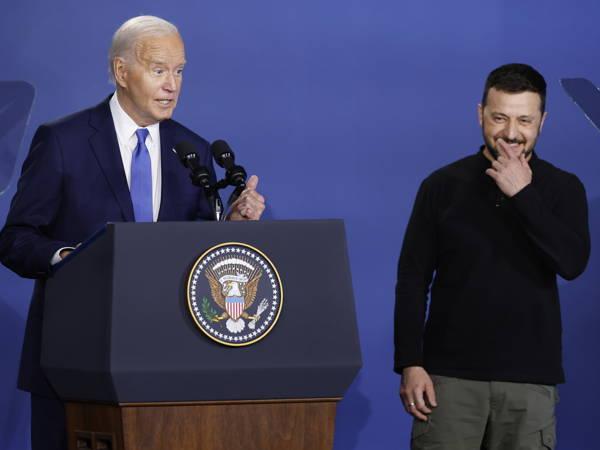 Ukraine's leader Volodymyr Zelenskyy says he can 'forget' Joe Biden's gaffe where he referred to him as 'President Putin'