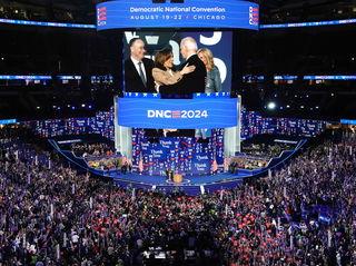 Your audience is filled with Republicans. The Democratic convention is underway. How to cover it?