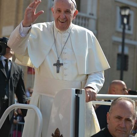 This is Dominique Mamberti, the Cardinal in charge of announcing the new Pope