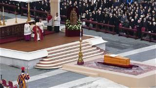 Historic but spare funeral for Pope Benedict XVI, led by Pope Francis