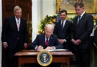 Biden signs bill to avert rail shutdown