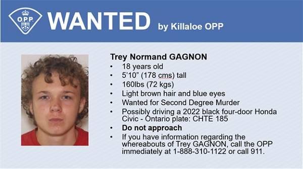 Murder suspect wanted in Ottawa Valley, police warn of public safety risk