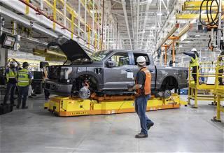 Ford halts production and shipments of its electric F-150 Lightning due to potential battery issue