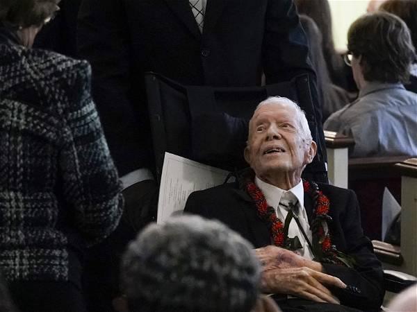 Rosalynn Carter’s intimate funeral is held in the town where she and her husband were born