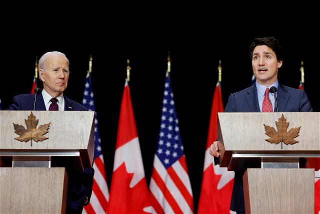 Biden and Trudeau focus meetings on continental security, climate change