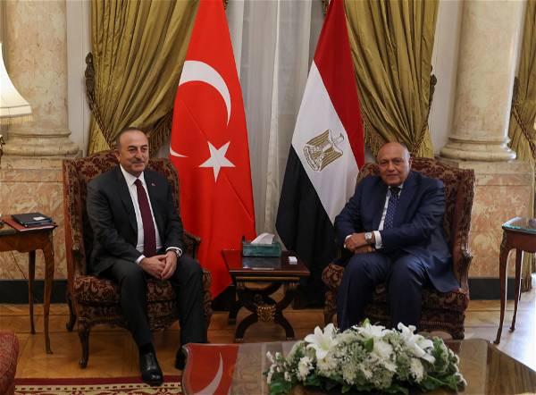 Egyptian, Turkey FMs meet in Cairo as ties thaw