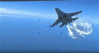 US military releases video from Russian fighter jet crash with drone