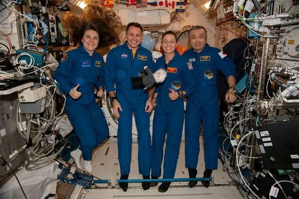 Astronaut crew splashes down near Florida, ending five-month stay in space