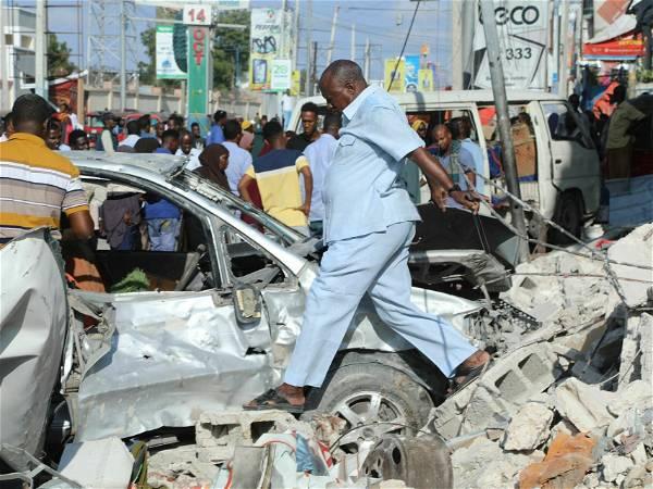 A bombing at a checkpoint in Somalia killed at least 15 people, authorities say