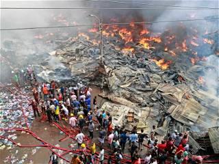 Huge Fire Breaks Out In Bangladesh's Dhaka, Hundreds Of Shops Destroyed