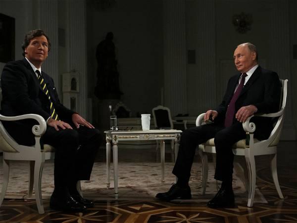 Putin urges Ukraine talks, hints at prisoner swap for Gershkovich in Carlson interview