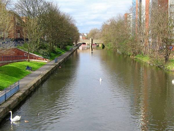 Police in Leicester say they have seen CCTV footage showing moment two-year-old boy fell into river