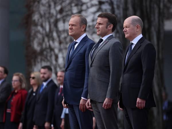 Germany, France and Poland vow to procure more weapons for Ukraine in a show of unity