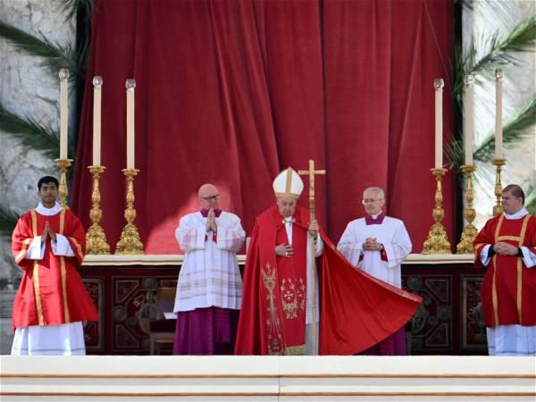 Pope Skips Homily at Start of Busy Holy Week during Palm Sunday Mass