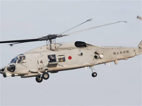 2 Japanese navy helicopters carrying 8 crew believed crashed in Pacific, Defense Ministry says