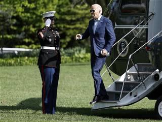 Biden alters Marine One walking routine, is now often surrounded by aides: report