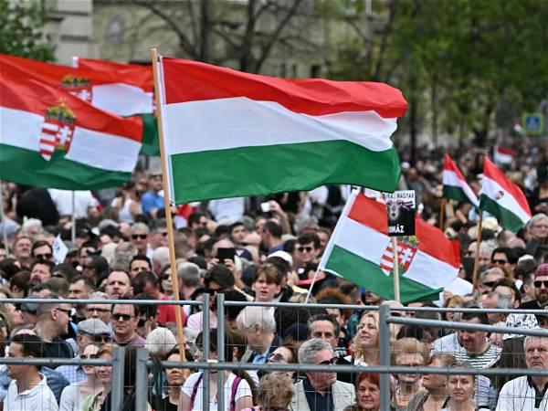 Tens of thousands march in Budapest against Orban