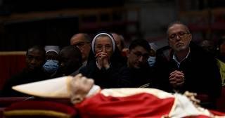 Tens of thousands pay tribute to ex-pope Benedict at lying-in-state