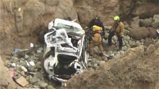 Tesla plunges off California cliff; 2 kids, 2 adults survive in 'miracle' at Devil's Slide