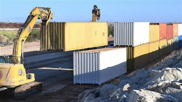 Arizona's shipping container wall on border is coming down