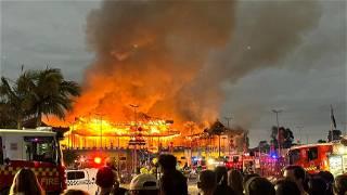 Fire damages Buddhist temple in Australian city of Melbourne