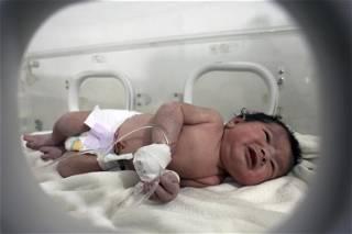 Baby girl born in Syria's earthquake rubble in good health