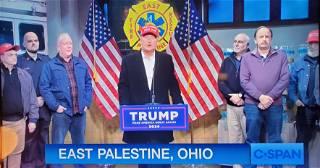 Donald Trump’s Train Wreck Appearance In Polluted East Palestine, Ohio Heats Up ‘SNL’ Cold Open