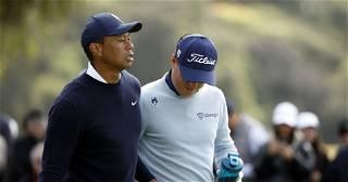 Tiger Woods apologises after giving fellow golfer Justin Thomas a tampon as a prank