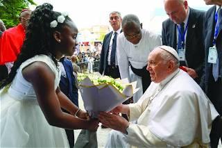 Pope Francis urges Congolese youth to work towards a better future