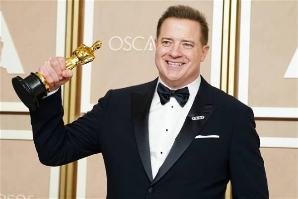Brendan Fraser wins Best Actor for his role in "The Whale"