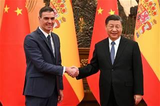 In Beijing, Spanish PM urges Xi to speak with Ukraine's Zelenskiy