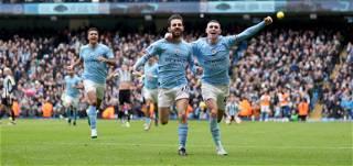 Man City beat Newcastle 2-0 to maintain pressure on Arsenal