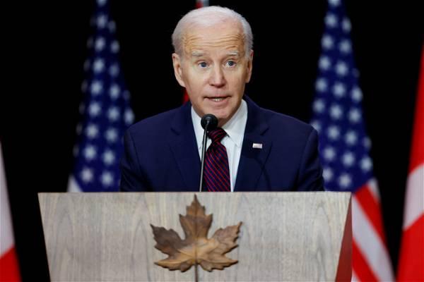 Biden says China has not yet provided weapons to Russia